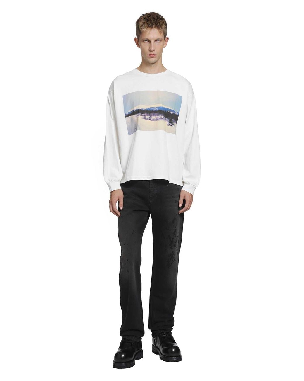 ALEXANDER DIGENOVA Black Painter Jeans for men