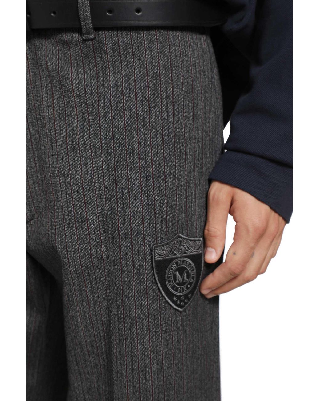MM6 by Maison Margiela Gray Tailored Shorts for men