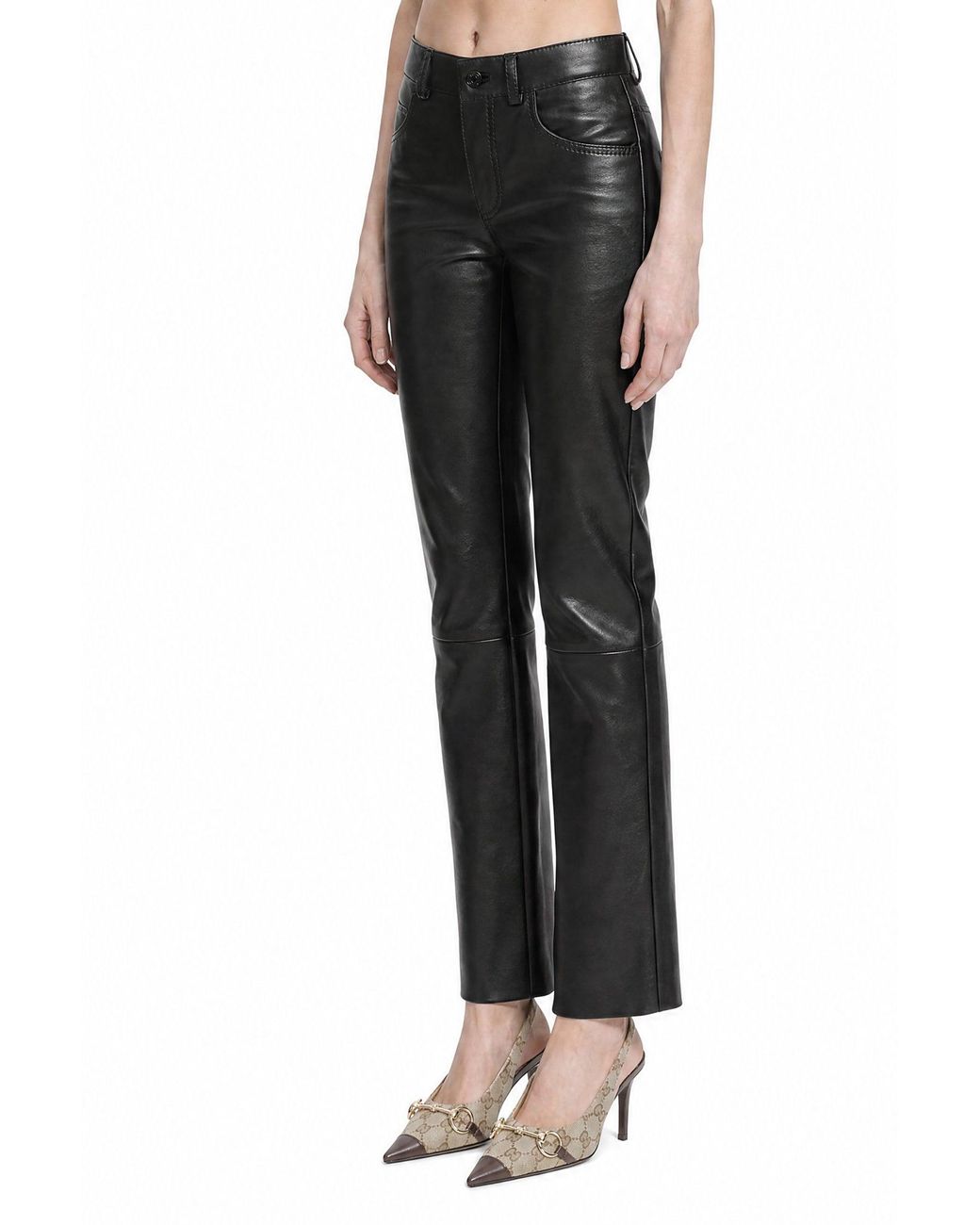 Gucci Black Soft Nappa Pants