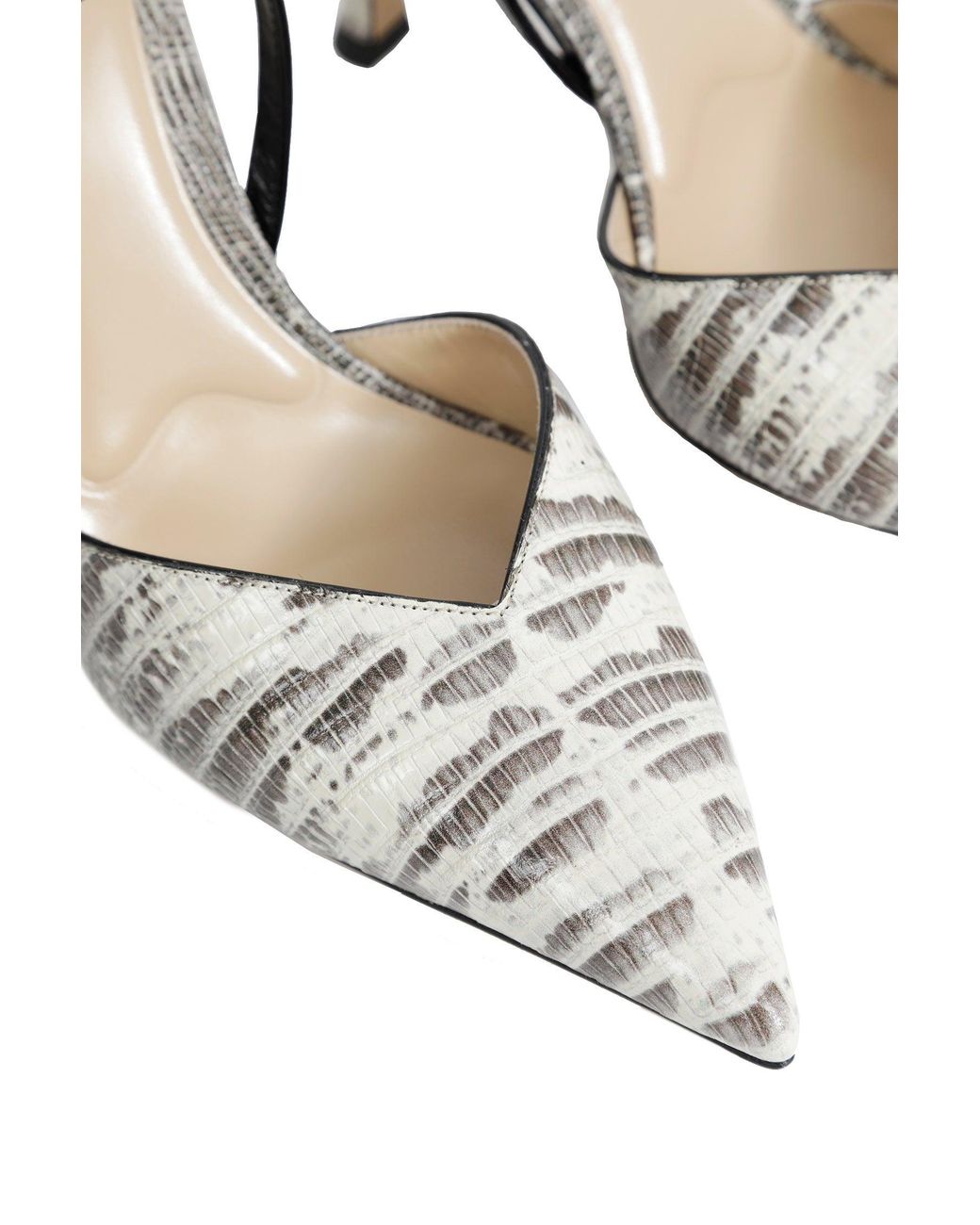 Fendi White Very Colibrì High-Heeled Slingbacks
