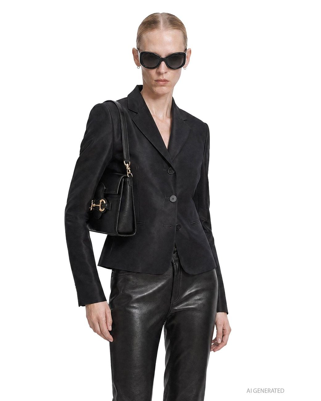 Gucci Black Fine Silk Faille Blazer