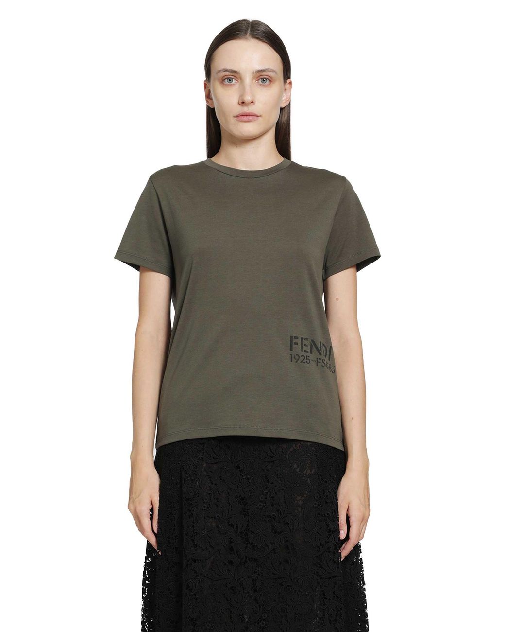 Fendi Black Short Sleeve T-Shirt