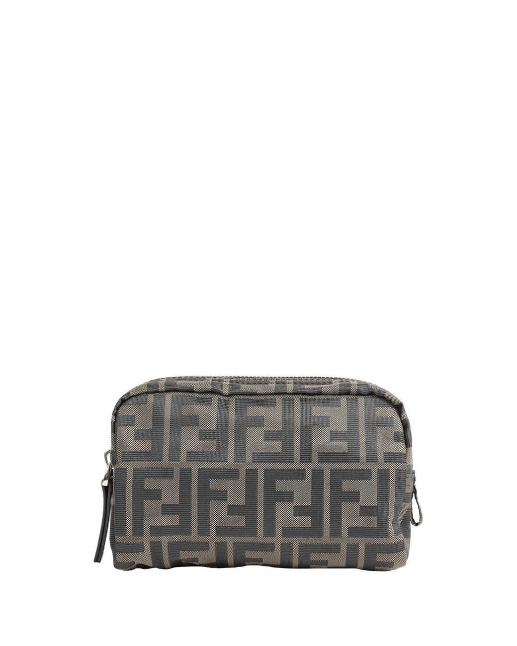 Fendi Gray Micro Toiletry Case for men