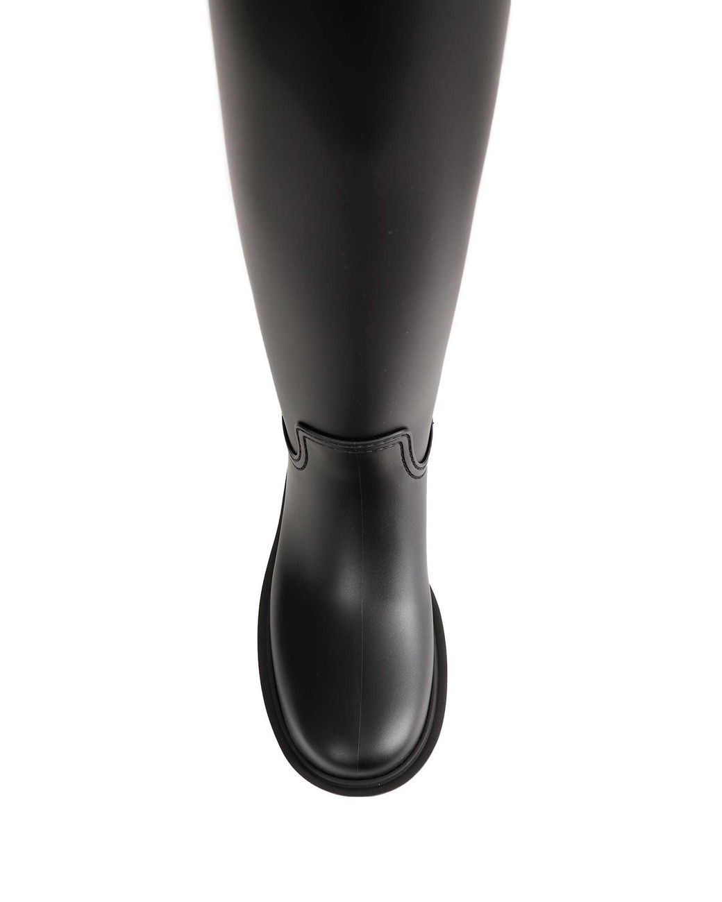 Moncler Black Kickstream High Rain Boots