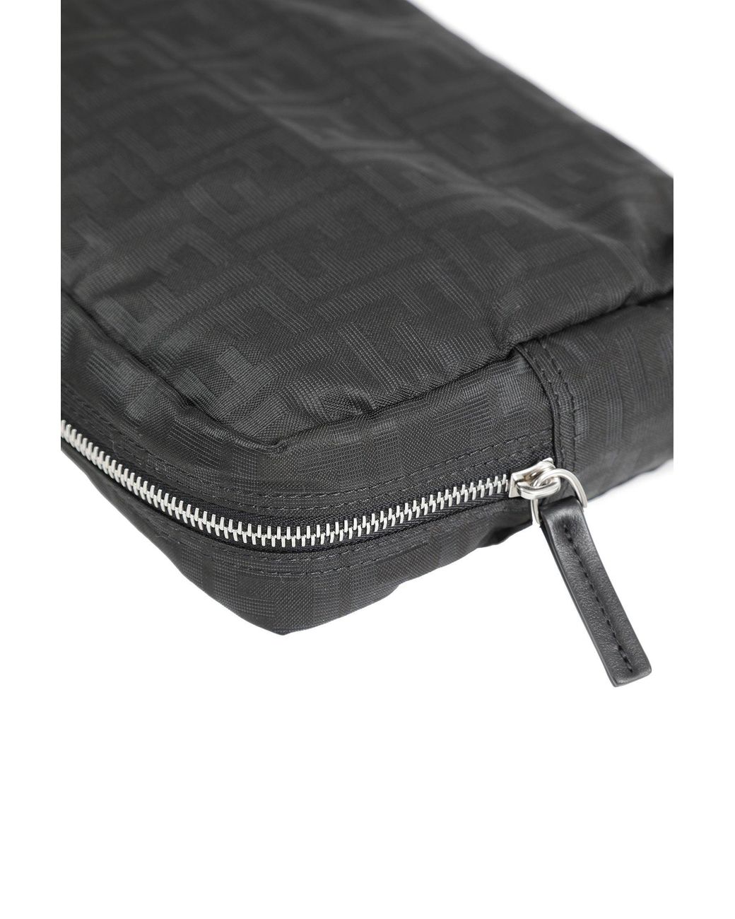 Fendi Black Superlight Ff Zucca Fabric Toiletry Case for men