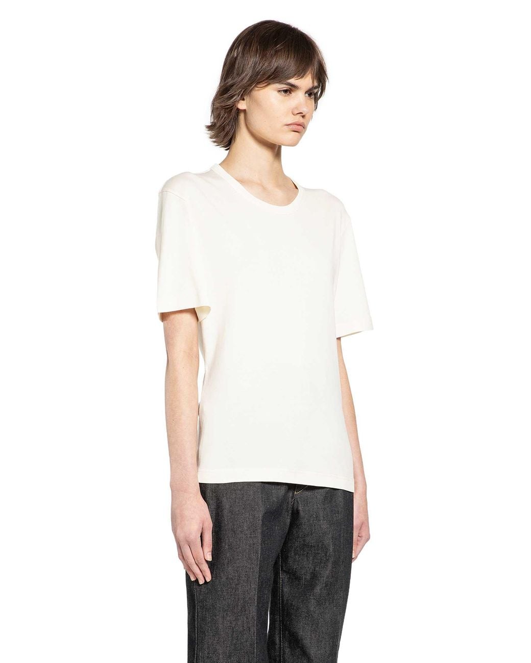 Lemaire White Rib T-Shirt