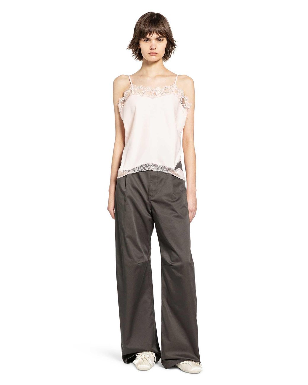 MM6 by Maison Margiela Gray Wide Leg Chinos