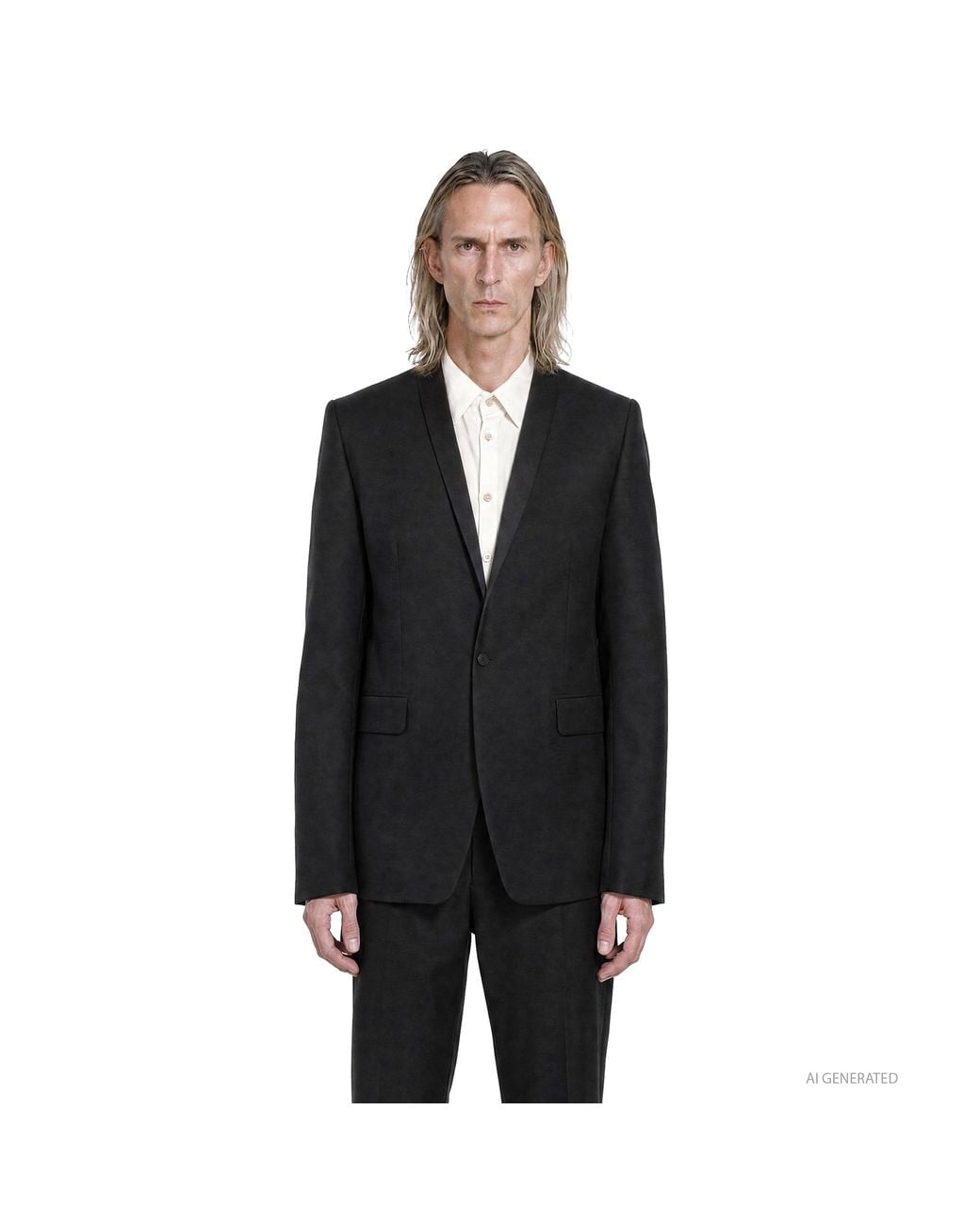 Nicolo' Ceschi Berrini Black Tailored Tuxedo Blazer for men