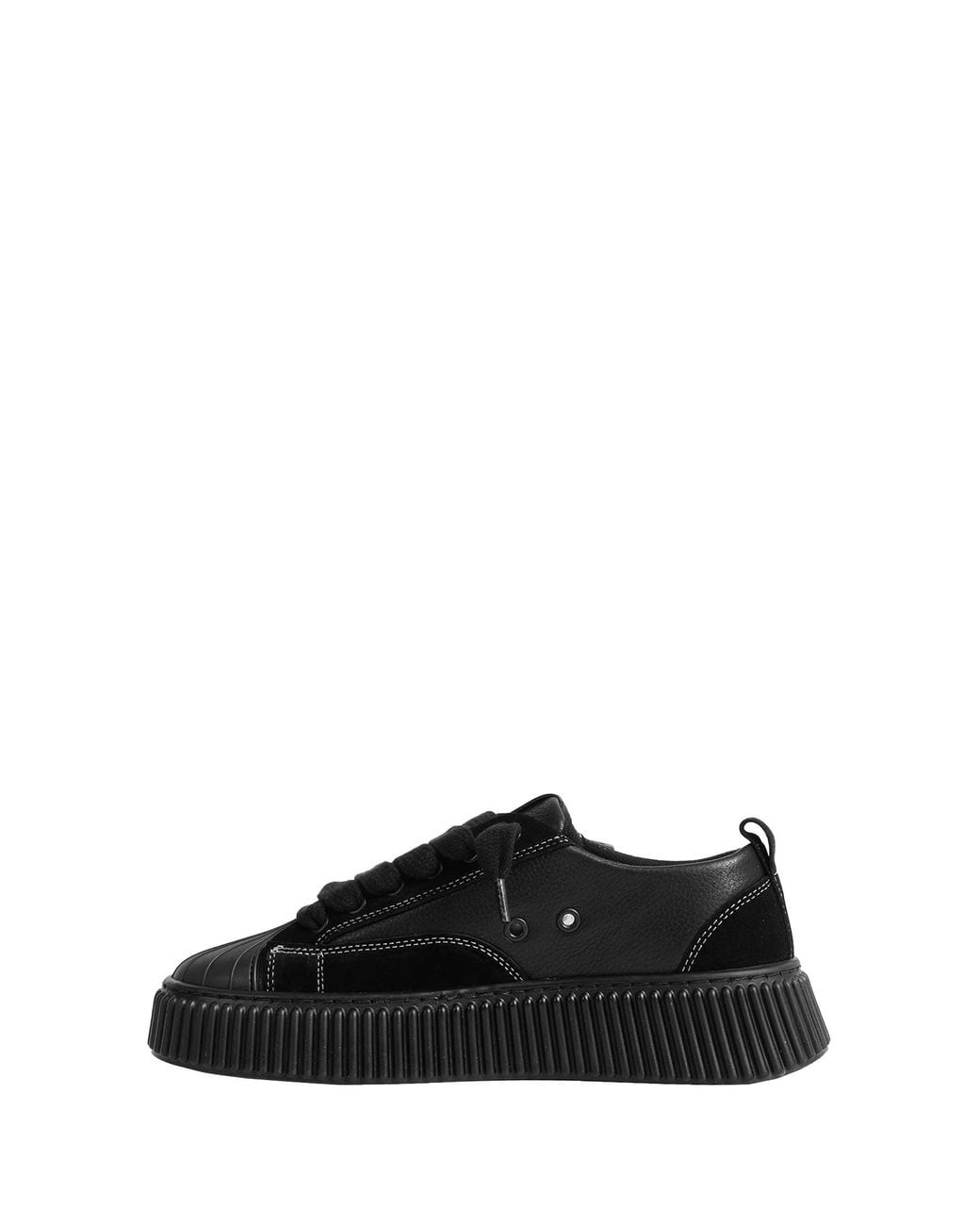 Rhun Black 2025 Leather And Suede Sneakers for men
