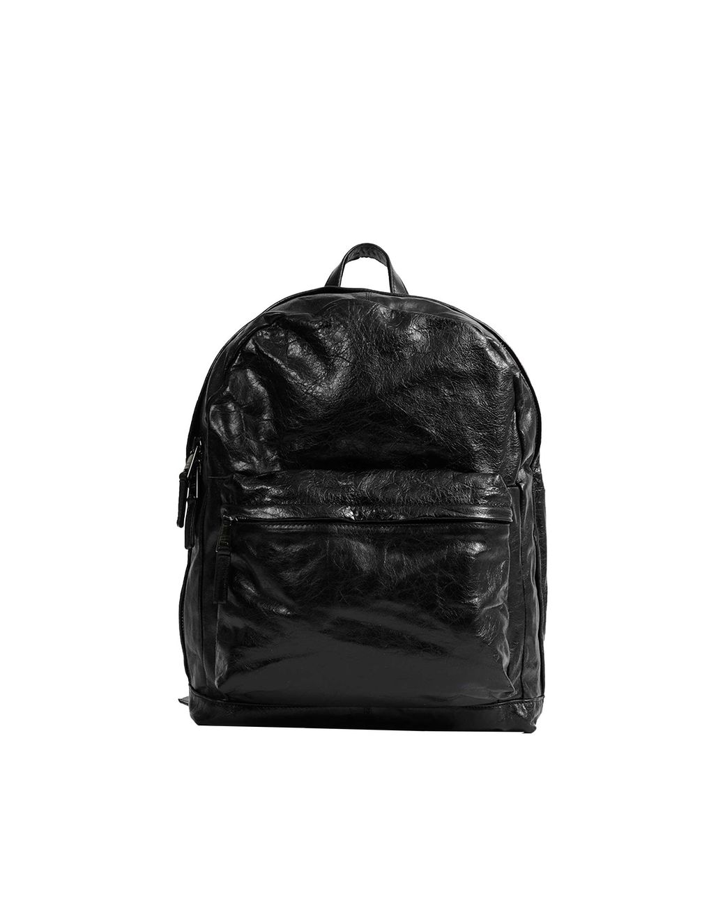 Giorgio Brato Black Leather Backpack for men