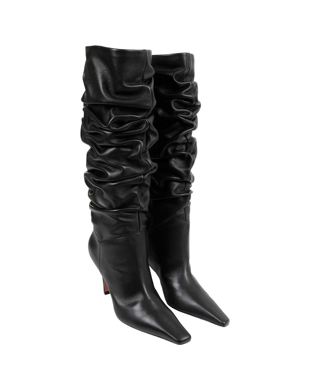 AMINA MUADDI Black Jamie Slouch Boots 80