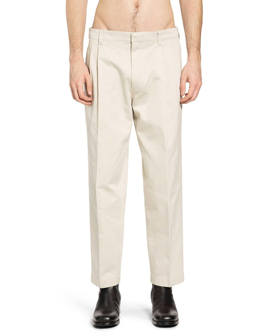 Prada Natural Washed Cotton Chinos for men