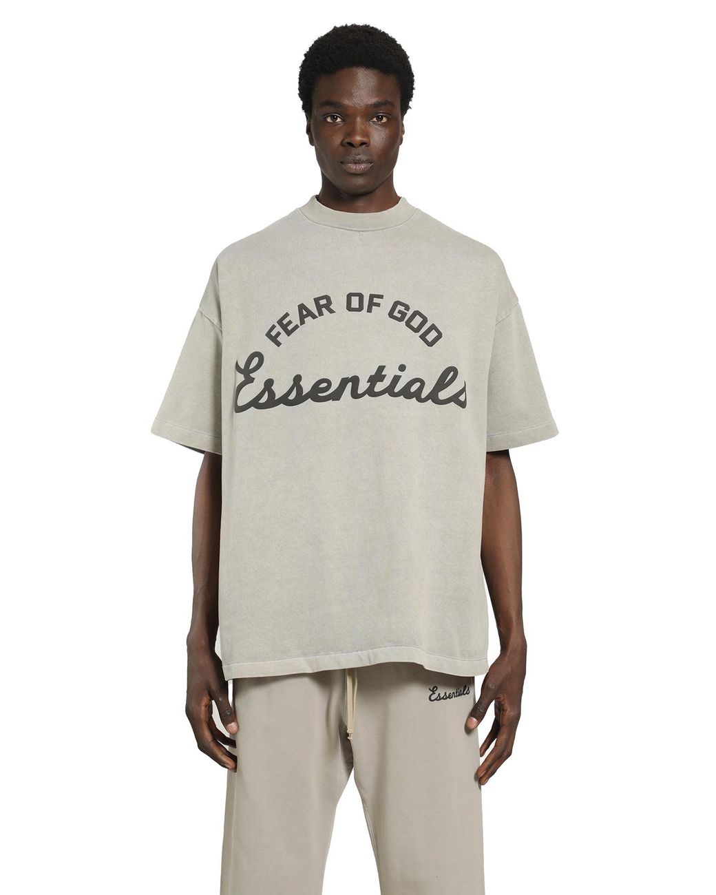 Fear Of God Gray Training 90S Short Sleeve Tee for men