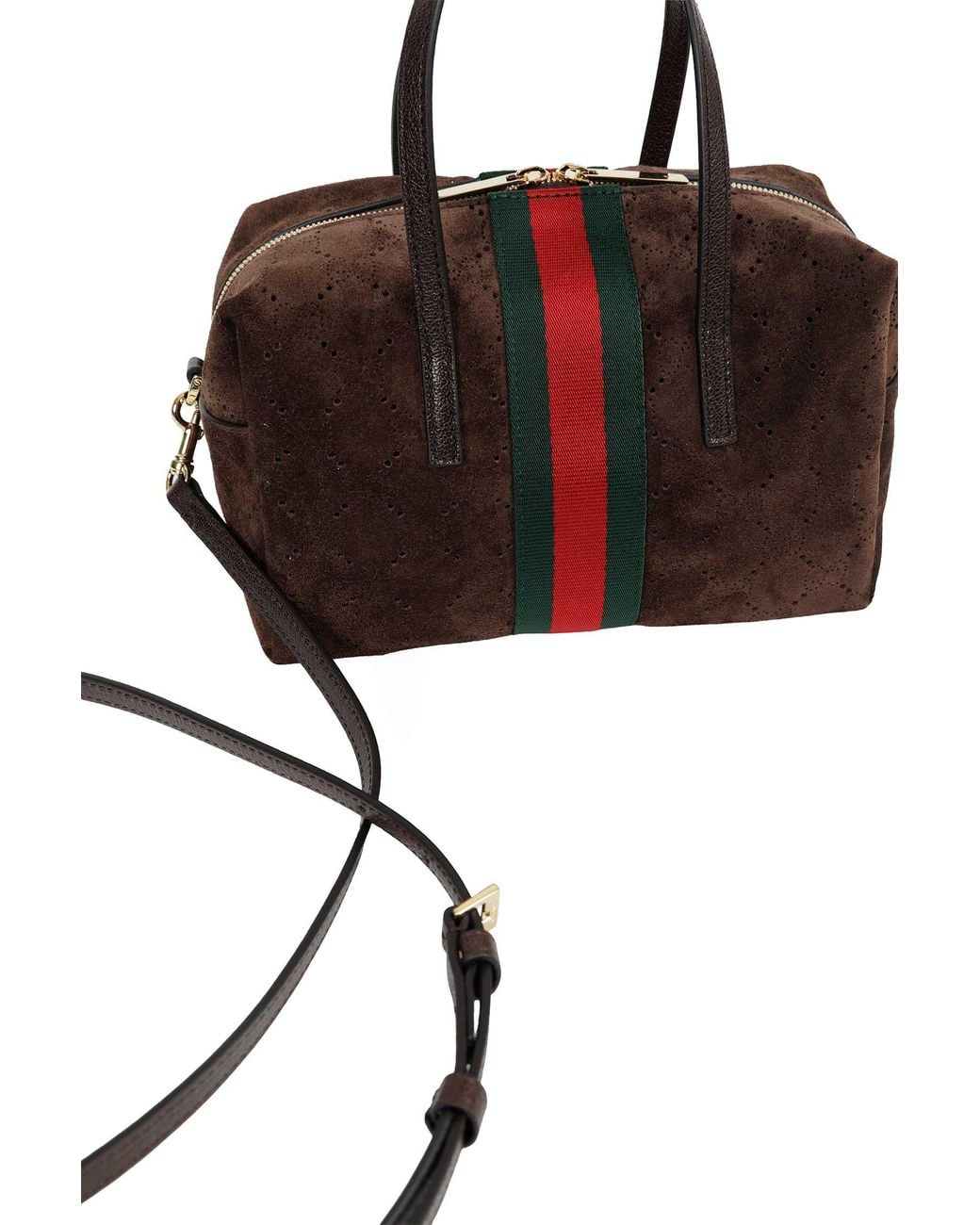 Gucci Brown Small Boston Bag