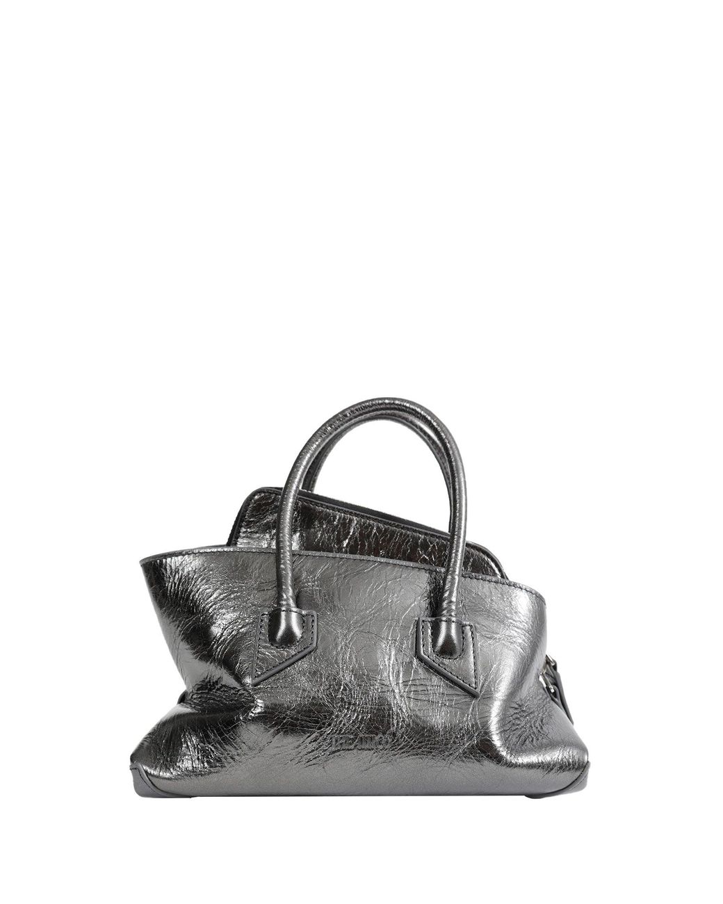 The Attico Black La Passeggiata Mini Top Handle Bag