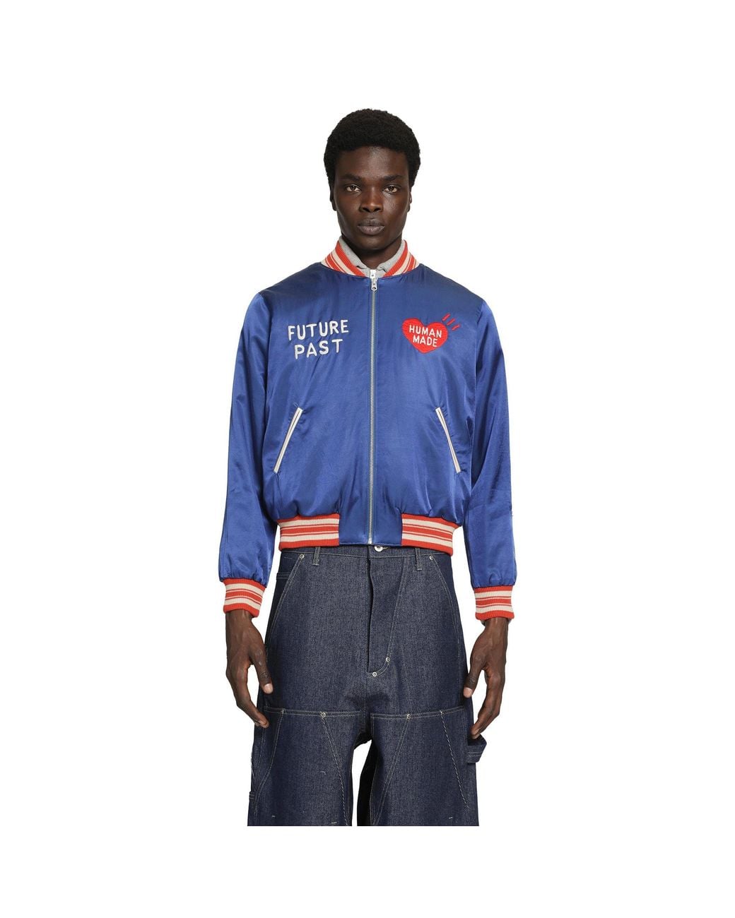 Human Made Blue Satin Jacket for men