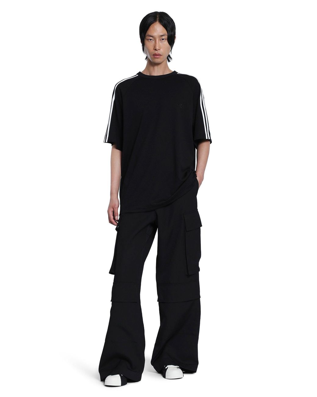 Y-3 Black 3-Stripes T-Shirt for men