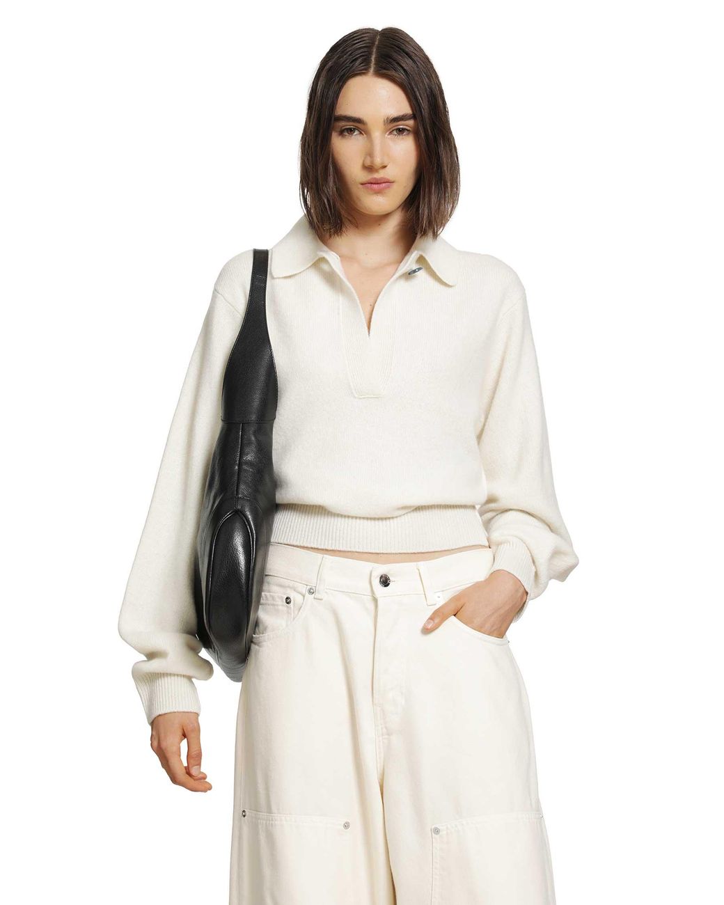 Haikure White Ash Relaxed Sweater