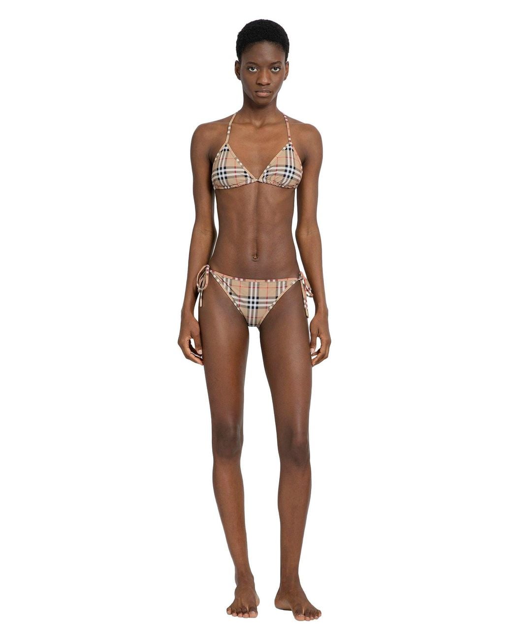 Burberry Natural Check Triangle Bikini