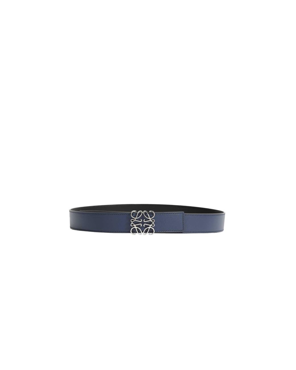Loewe Blue Leather Reversible Anagram Belt for men