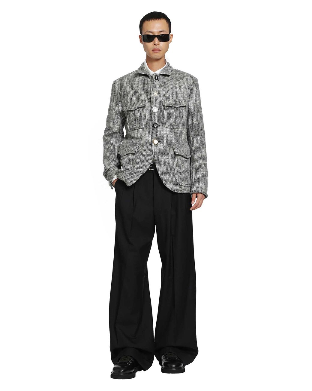 Junya Watanabe Black Tailored Pants for men