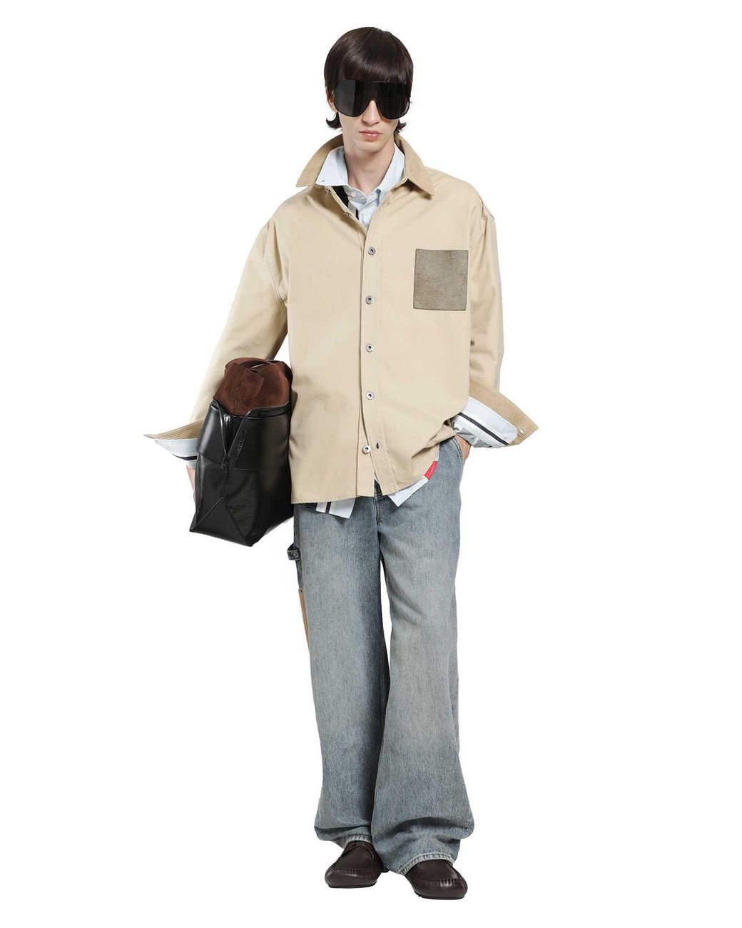 Loewe Natural Cotton Canvas Overshirt for men