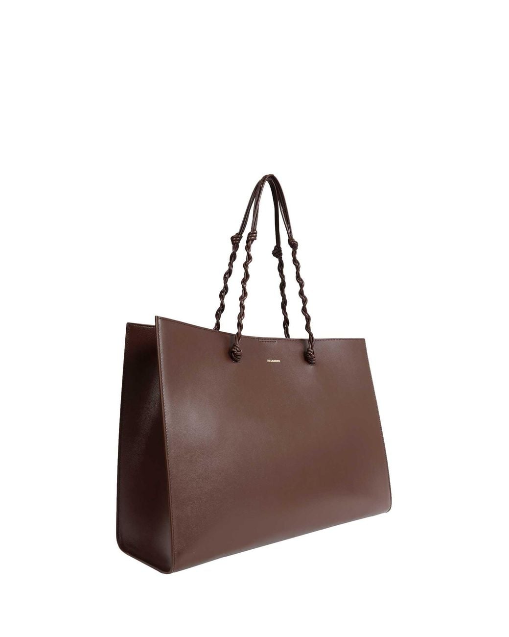 Jil Sander Brown Tangle Tote Bag