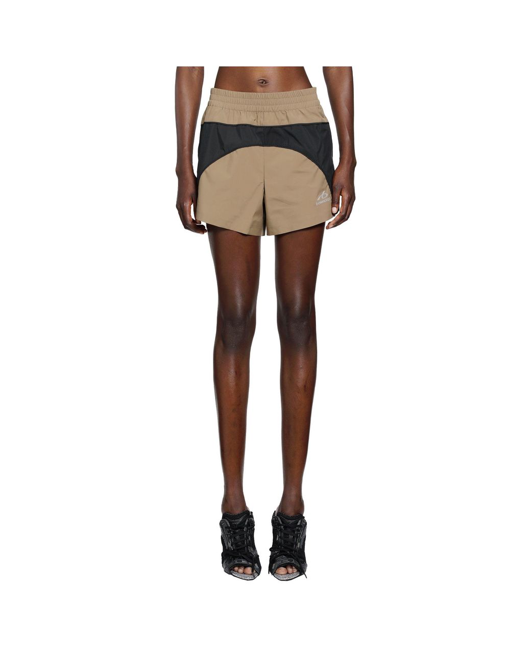 Balenciaga Brown Techwear Tracksuit Shorts