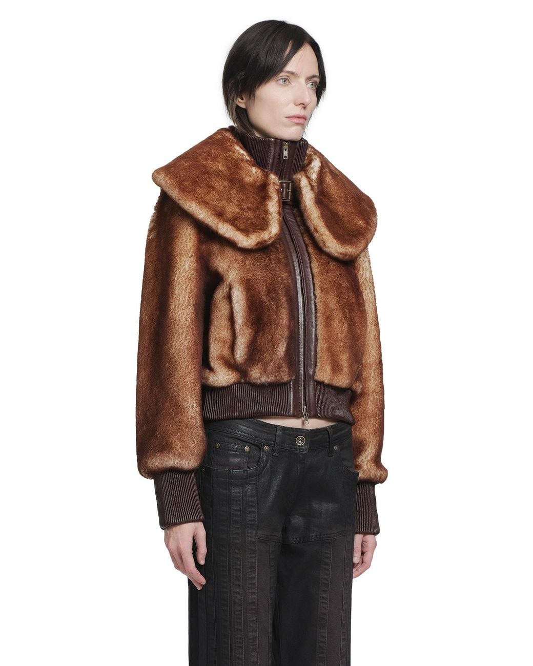 KNWLS Brown Eliza Shearling Jacket