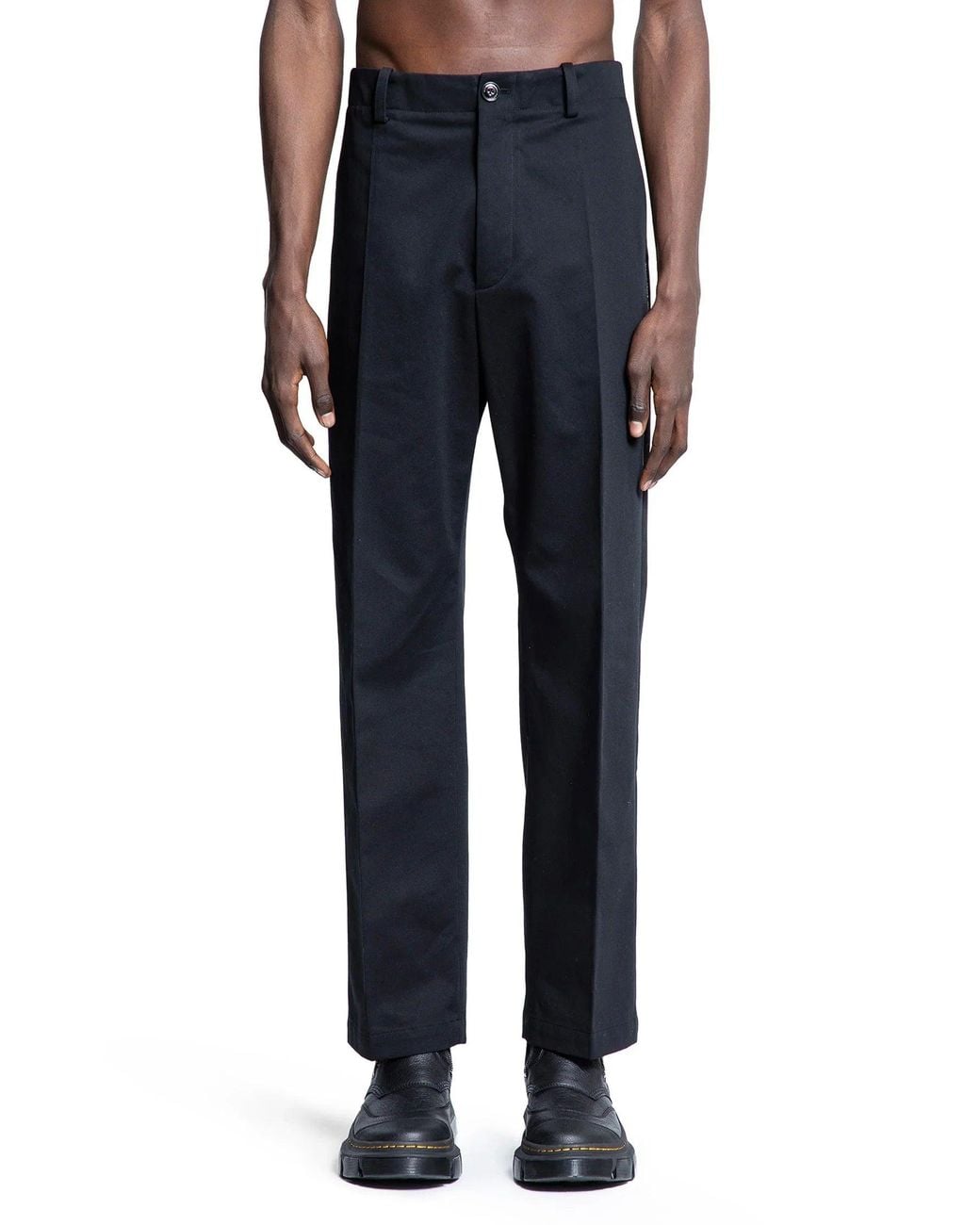 Moncler Genius Blue Frgmt Collaboration Cotton Gabardine Trousers for men