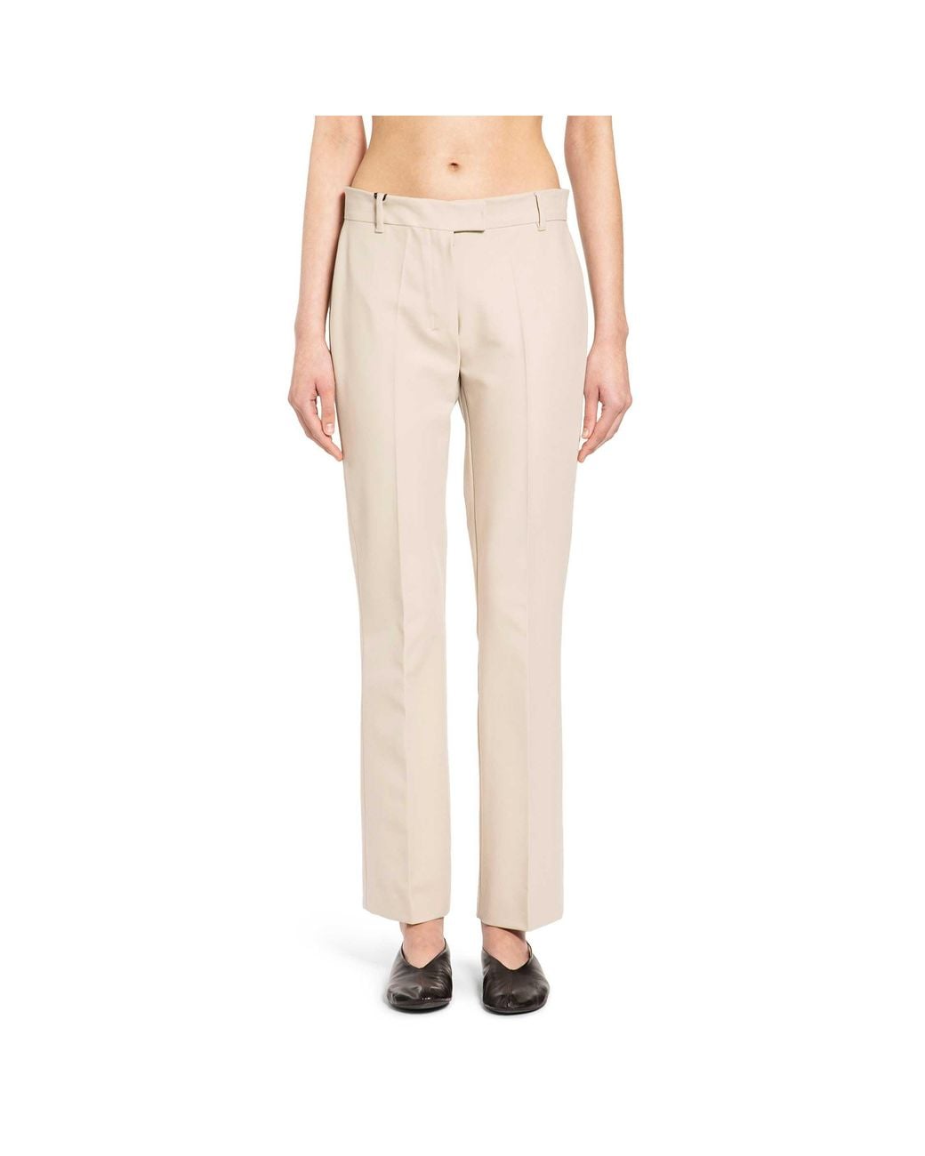 Max Mara Natural Stretch Cotton Viscose Trousers