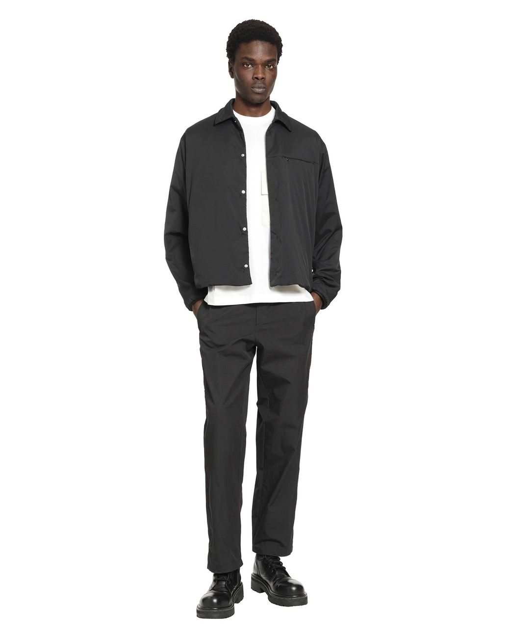 Laminar Black Nylon Pants for men