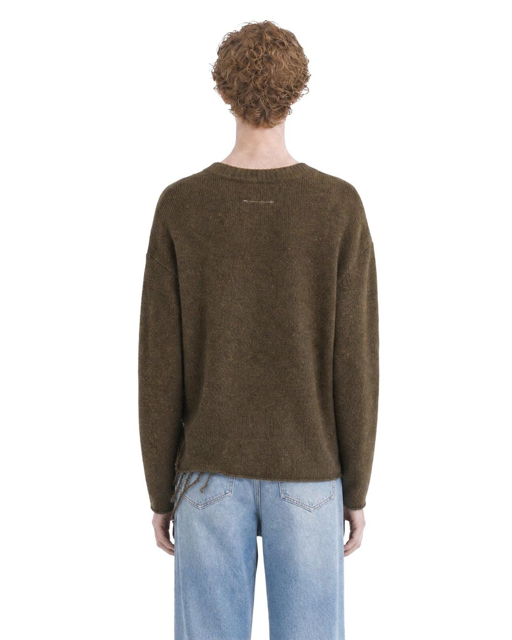 MM6 by Maison Margiela Brown Wool Blend Sweater for men