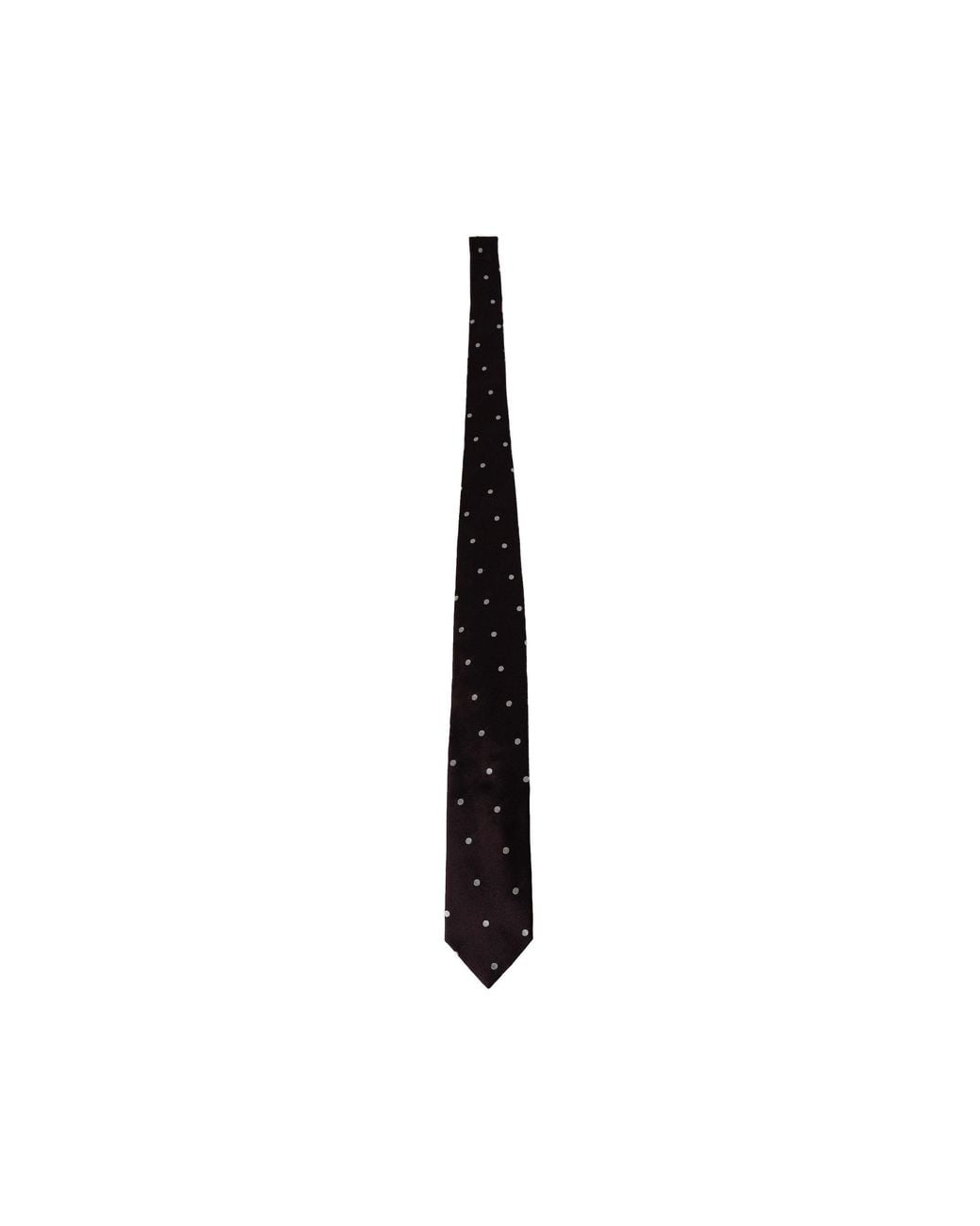 Lardini Black Classic Silk Tie for men