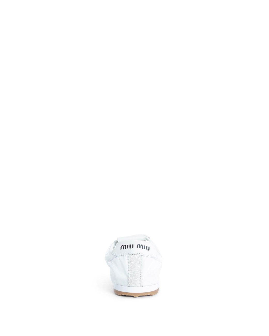 Miu Miu White Plume Sneakers