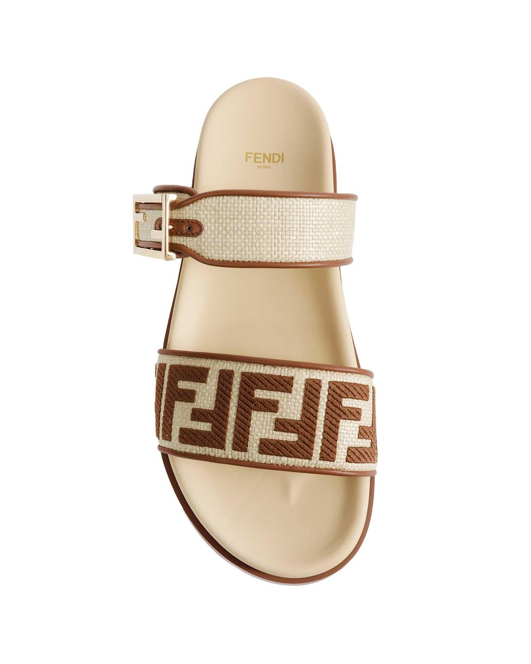 Fendi Metallic Feel Sandals