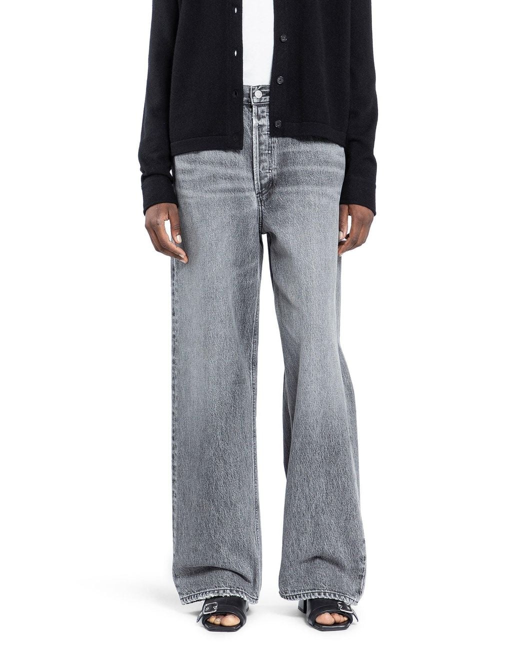 Agolde Blue Low Slung Baggy Jeans