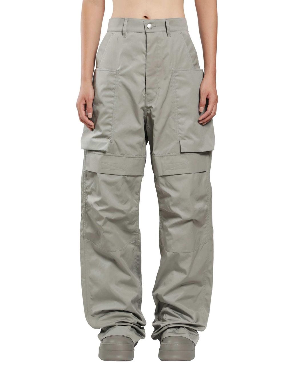 Rick Owens Gray Tower Stefan Cargo Pants for men