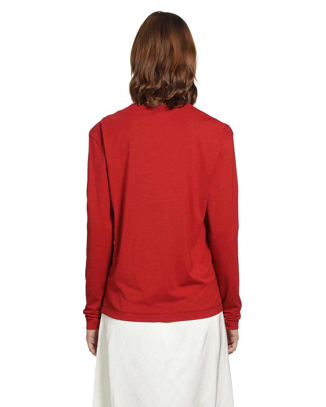 Totême Red Classic Long Sleeve Tee