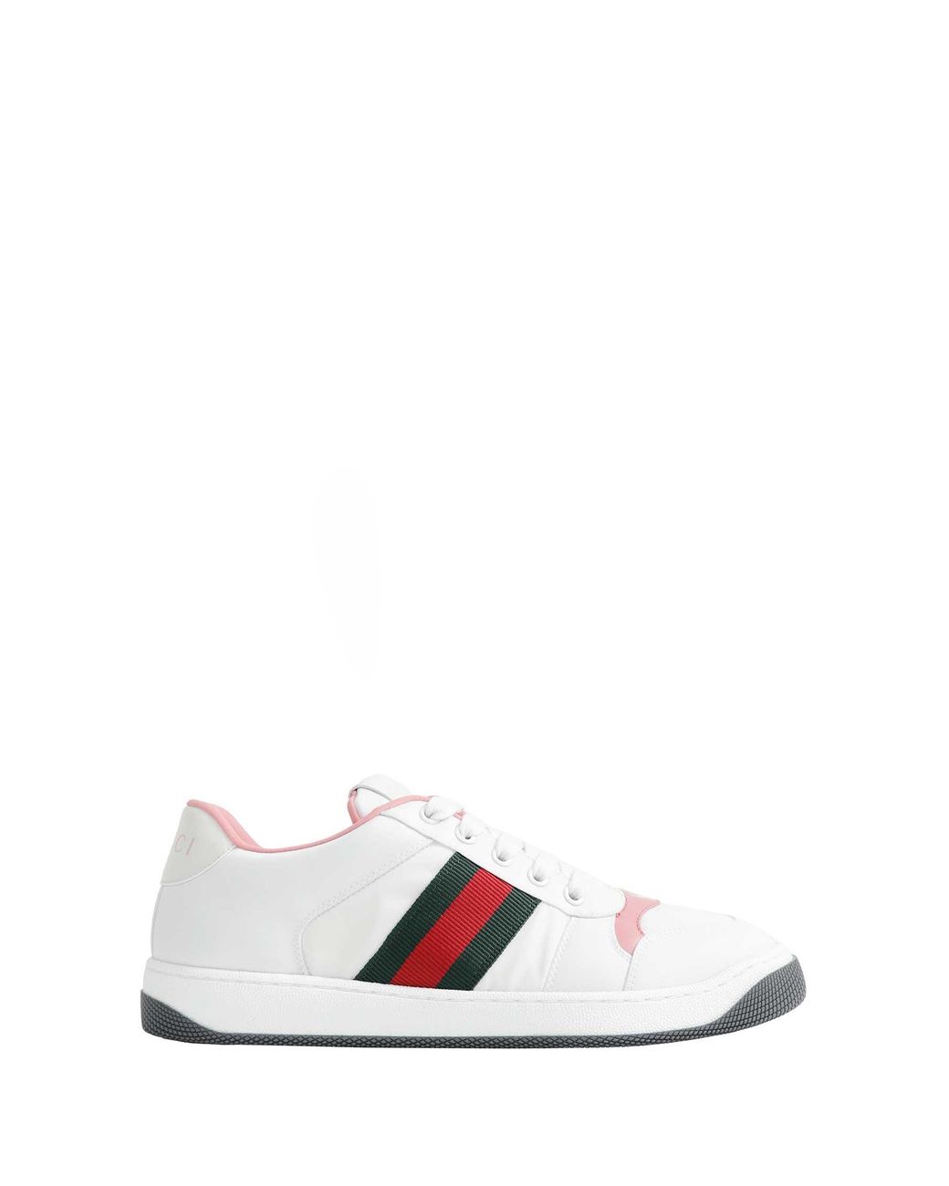 Gucci White Screener Sneakers