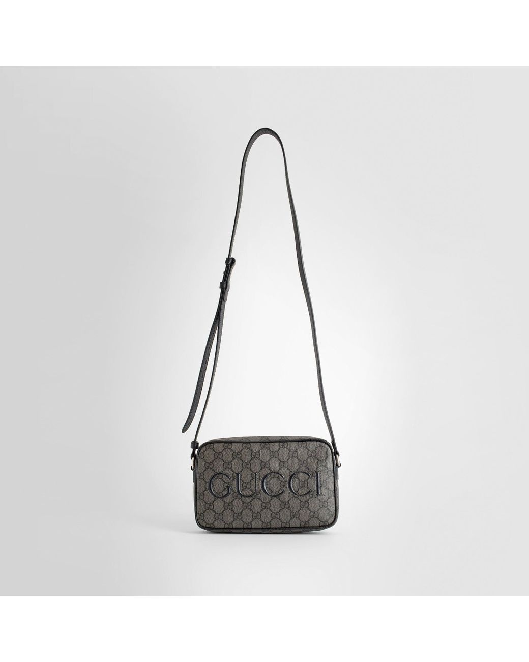 Gucci black shop and white bag
