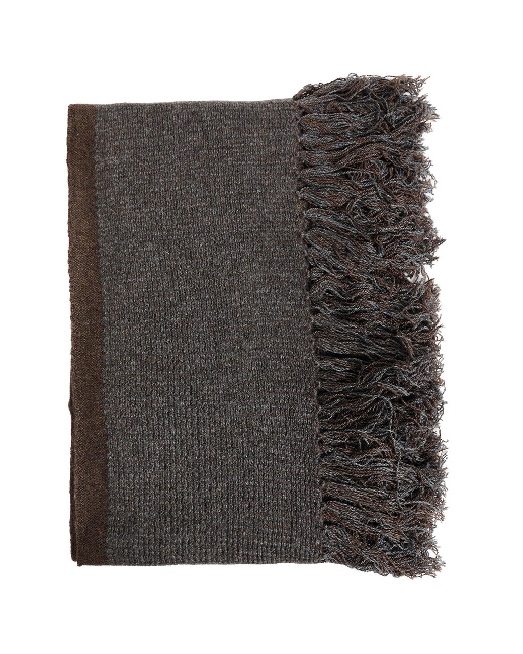 Ziggy Chen Gray Single Crochet Scarf for men