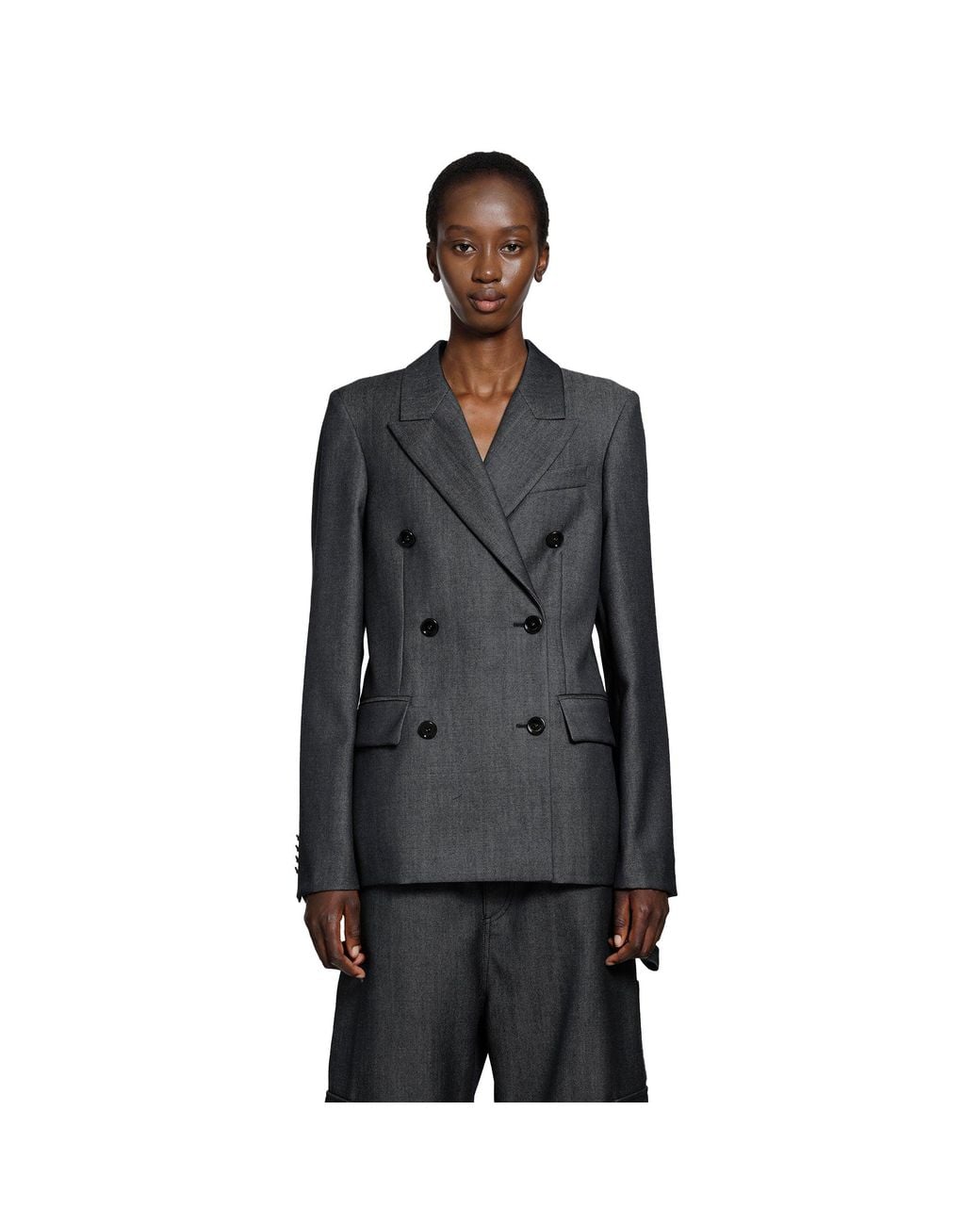 Balenciaga Black Db Tailored Blazer