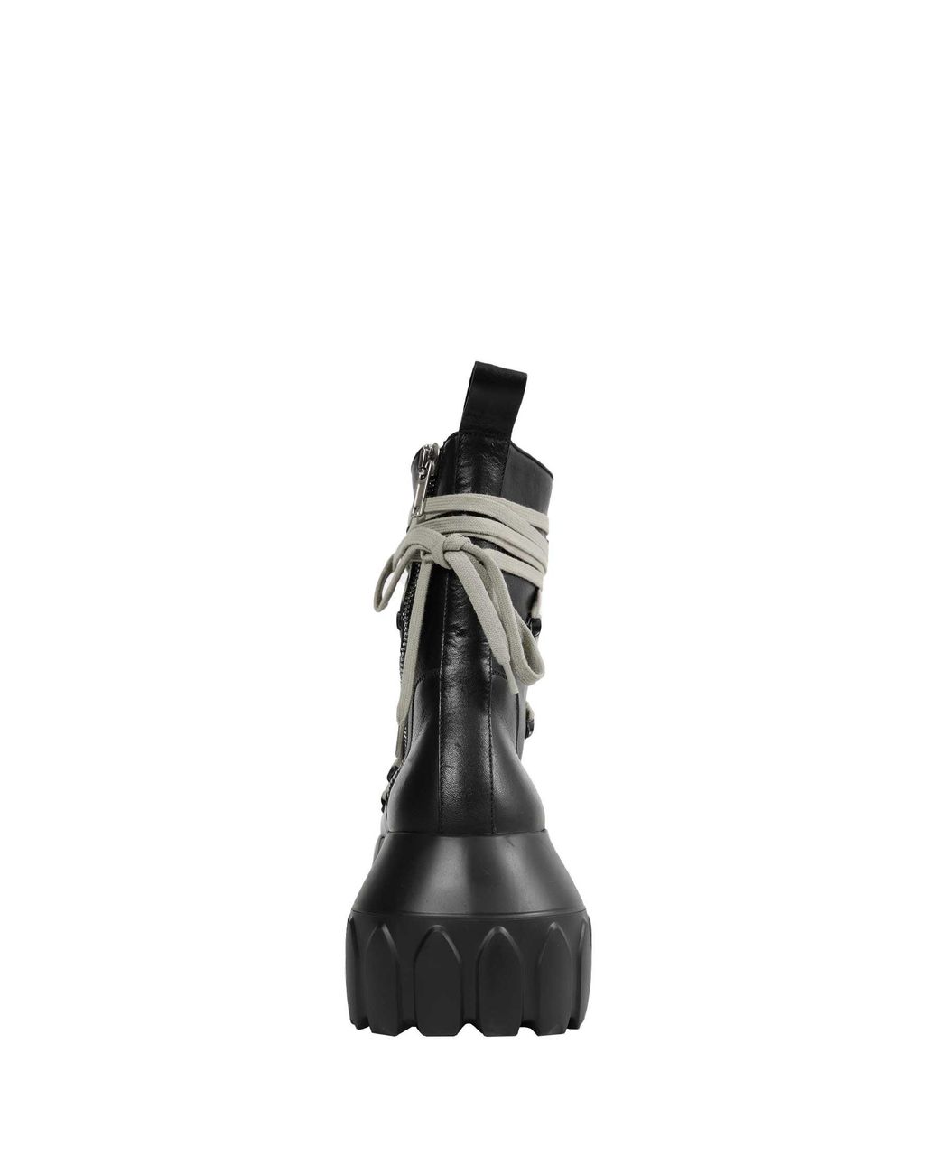 Rick Owens Black Tower Megalace Tractor Boots for men
