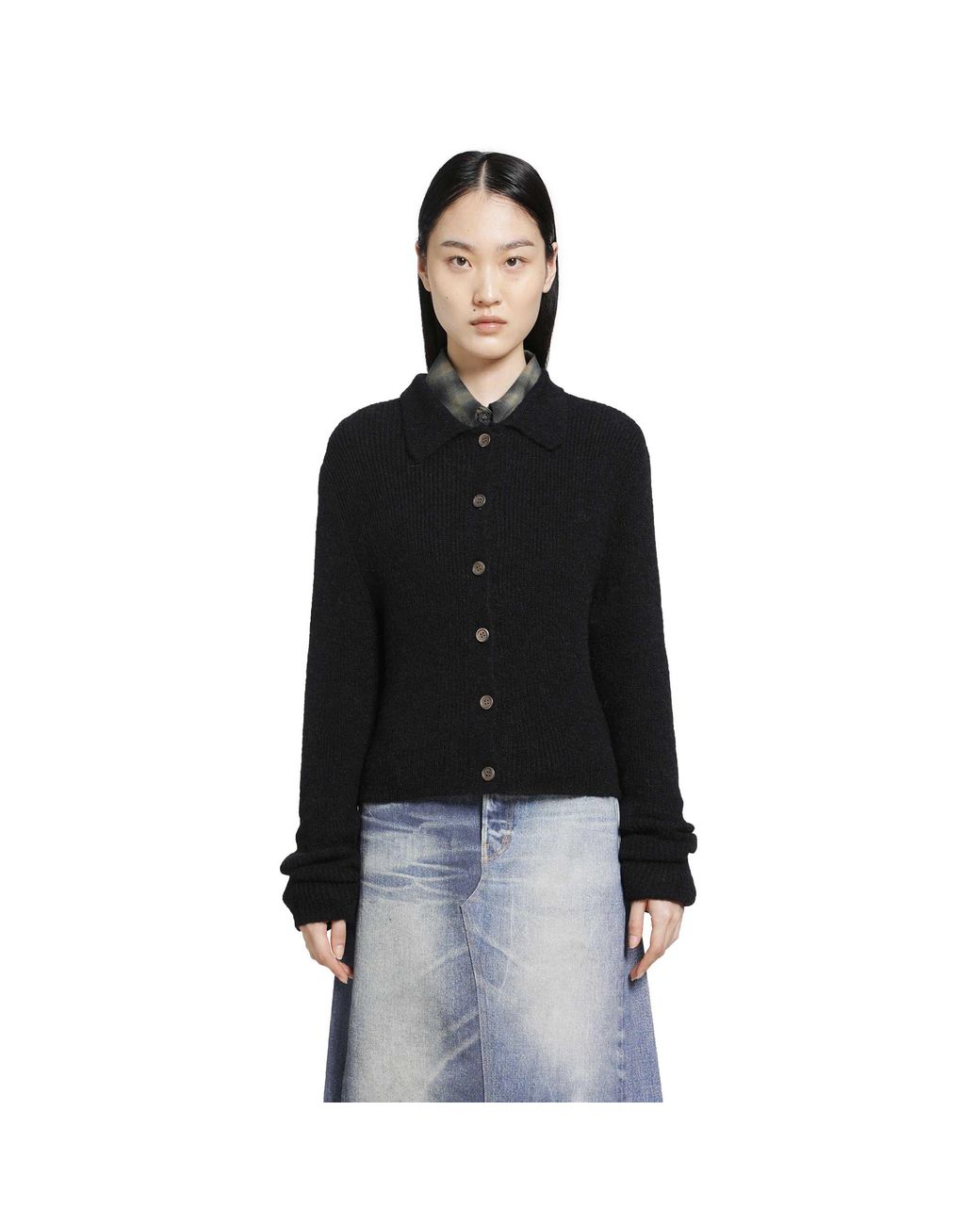 Our Legacy Black Mazzy Polo Cardigan