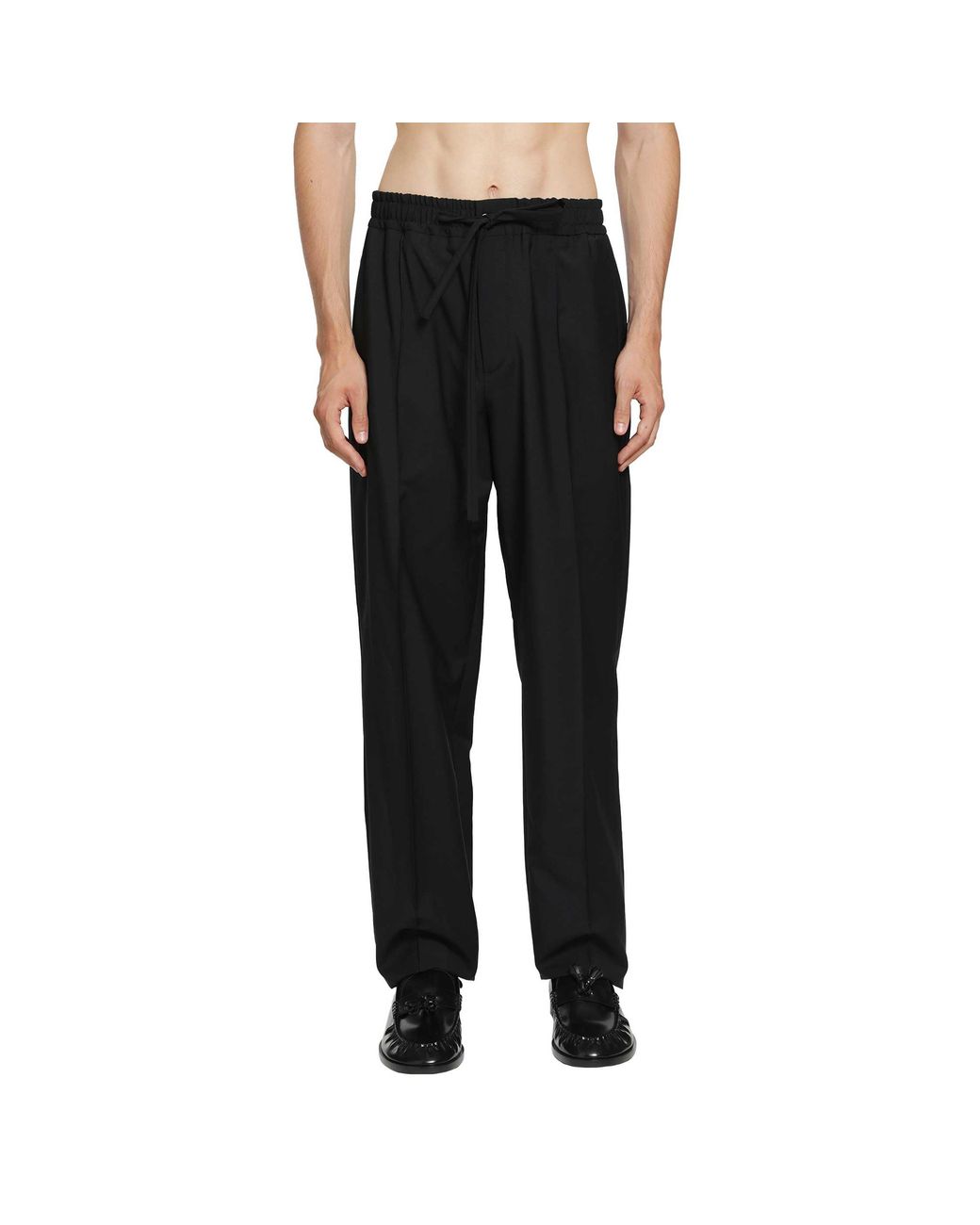 Valentino Black Wool Trousers for men