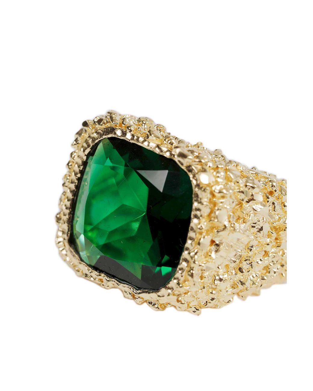 Veneda Carter Green Large Square Emerald Ring