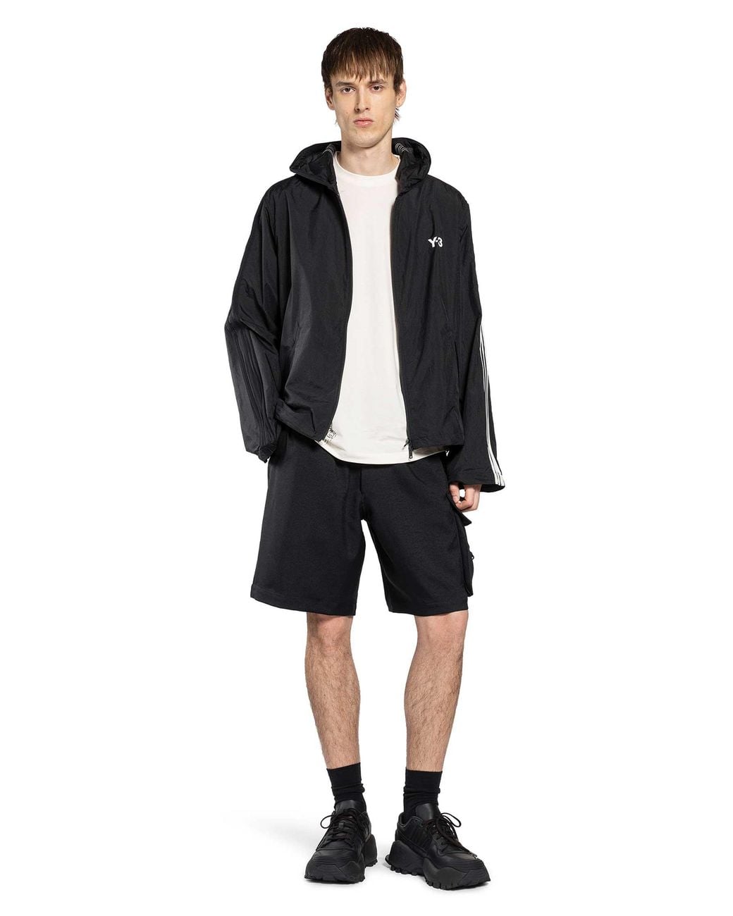 Y-3 Black Sport Uniform Cargo Shorts for men