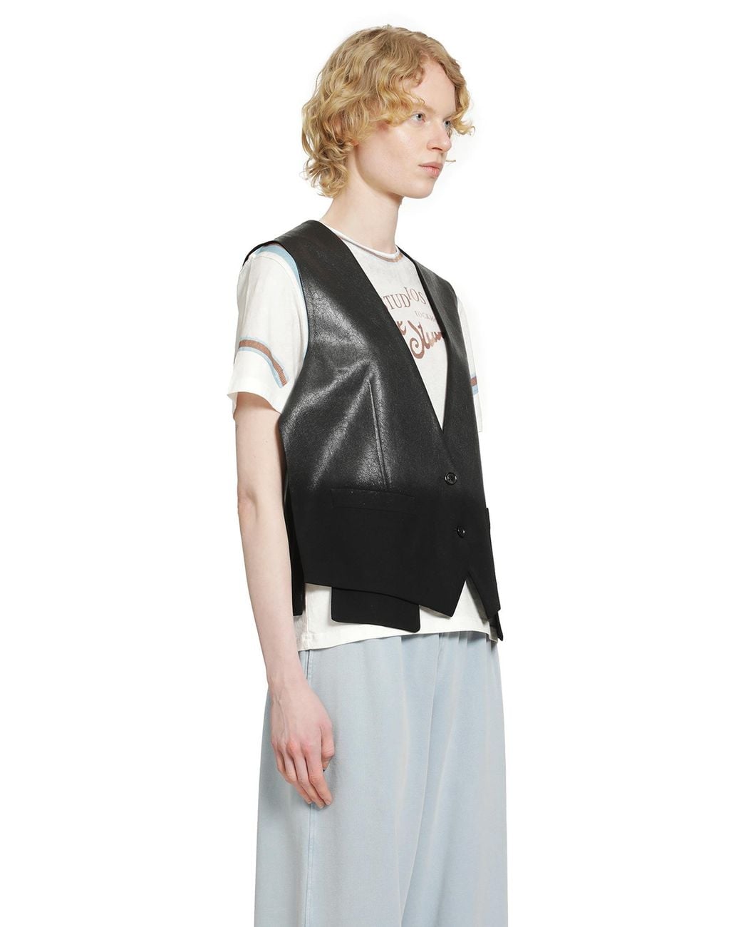 Acne Black Gradient Vest