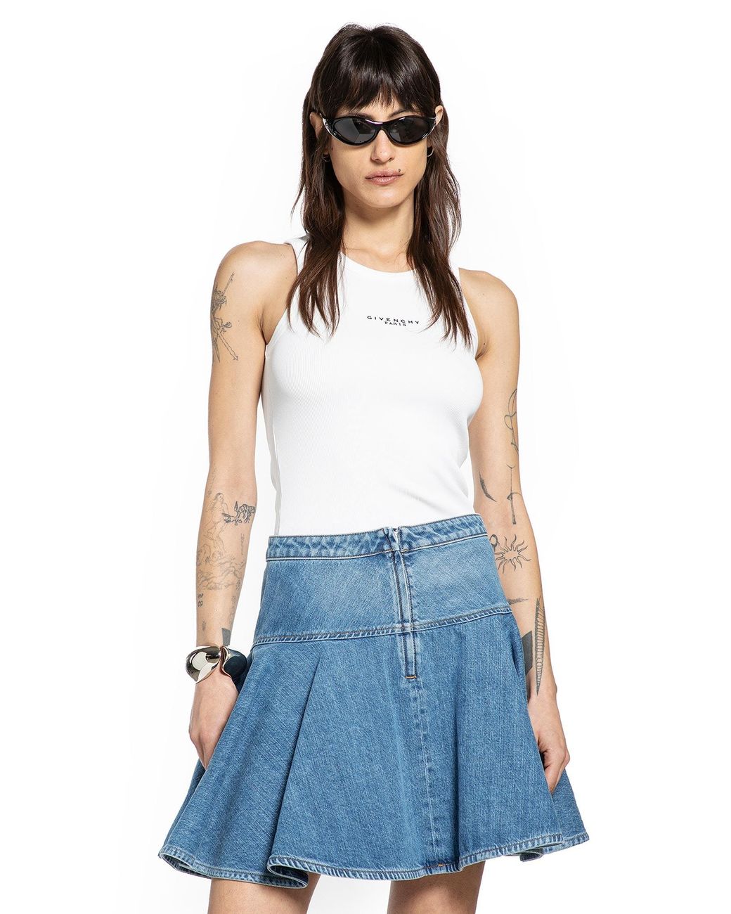 Givenchy Blue Givenhy Paris Tank Top